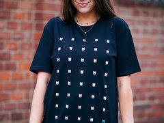 T-Shirt Pattern Spread, Black
